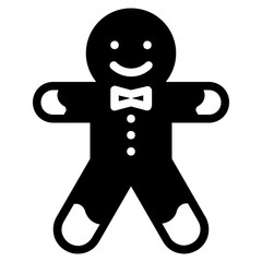 gingerbread glyph icon