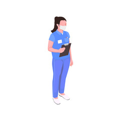 Fototapeta premium Isometric Dentist Illustration