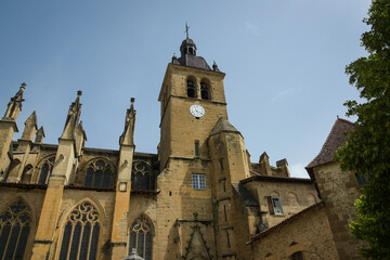 Fototapeta na wymiar view on saint antoine l'abbaye in vercors