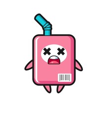 the dead milk box mascot character