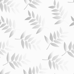 Fototapeta na wymiar branch of a plant. vector seamless print with leaves for clothes or print