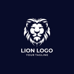 Lion king logo design vector template Premium Vector

