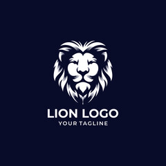 Lion king logo design vector template Premium Vector
