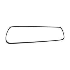 Rear view mirrors vector icon.Black vector icon isolated on white background rear view mirrors.