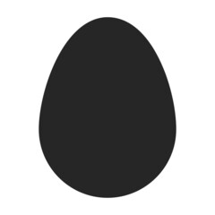Egg vector icon.Black vector icon isolated on white background egg.