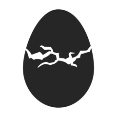Egg vector icon.Black vector icon isolated on white background egg.
