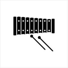 Xylophone Icon, Percussion Musical Instrument