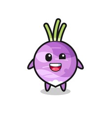 illustration of an turnip character with awkward poses