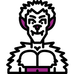 werewolf one color icon