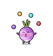 the turnip circus cartoon juggling a ball