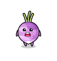 turnip illustration with apologizing expression, saying I am sorry
