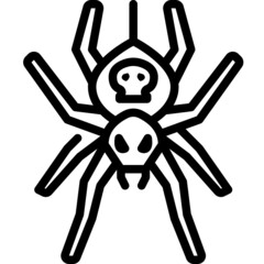 spider line icon