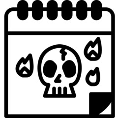 halloween solid line icon