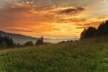 Zachód słońca z Bereśnika