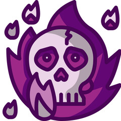 skull Two Tone icon
