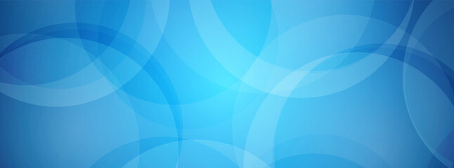 Abstract blue overlapping circle  background