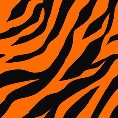 vector tiger pattern. seamless tiger stripe print for clothing or print