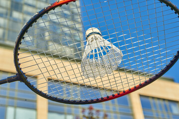 badminton racket shuttlecock sport nature