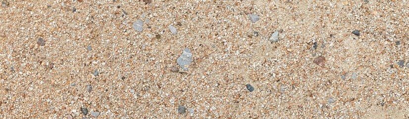 Panorama of Clean brown fine sand for use as a background