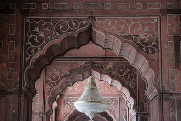 Delhi, India - August 2021: The Jama Masjid Mosque in Delhi is the largest in India on August 3,...