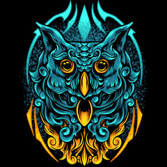 Owl Bird With Full Ornament