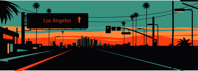 Los Angeles California skyline - 449691898