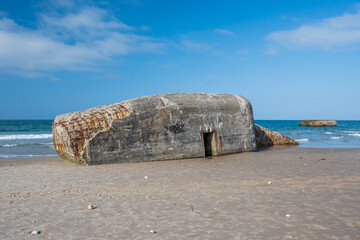 ww2 bunker on beach