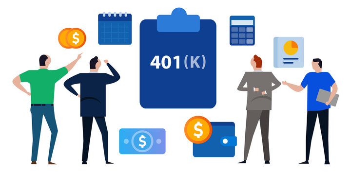 401k plan pension retirement saving account financial investment management