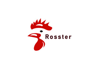 rooster logo design template.