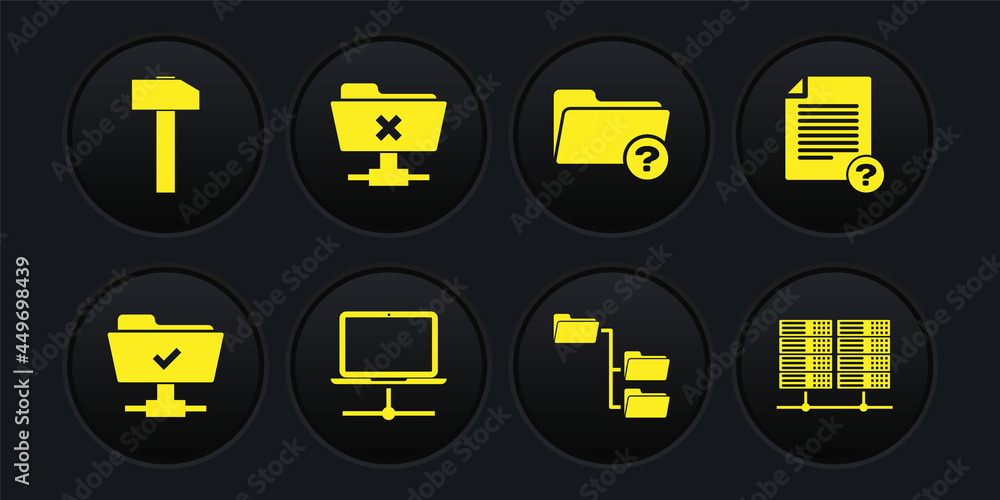 Poster set ftp operation successful, unknown document, computer network, folder tree, directory and cancel 
