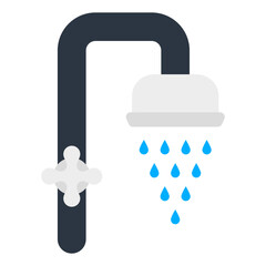 Obraz premium A trendy vector design of shower, bathroom accessory