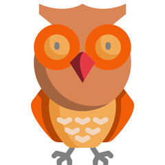Obraz premium owl flat icon