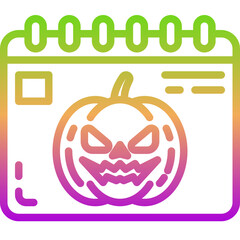 halloween gradient icon