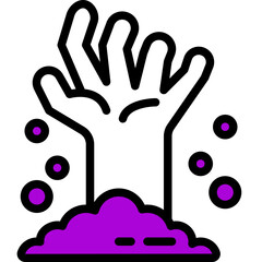 zombie one color icon