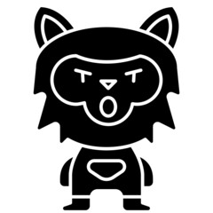 werewolf solid icon