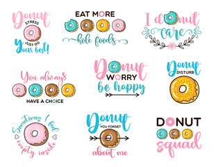 Donut stress just do your best and other funny quotes with donates