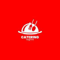 modern catering logo, food logo, restaurant logo premium vector