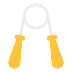 An editable design icon of hand gripper