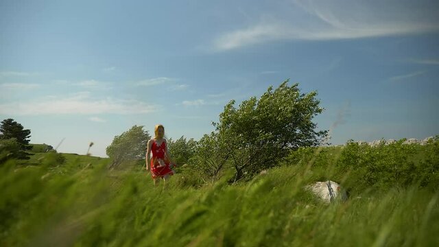 girl on the grass