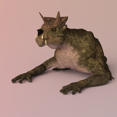 Fototapeta premium 3d-illustration of an isolated four-handed fantasy creature
