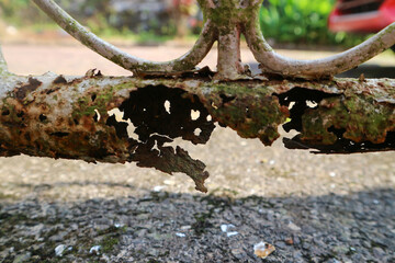 Rusty fence