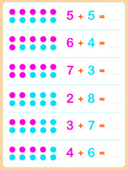 Exercise for children in primary school, learn Worksheet activity for kids