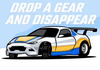 Automotive sport car illustration