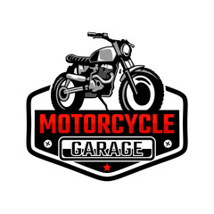 Motorcycle custom garage logo