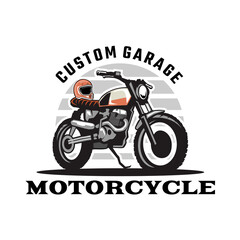 Motorcycle custom garage logo
