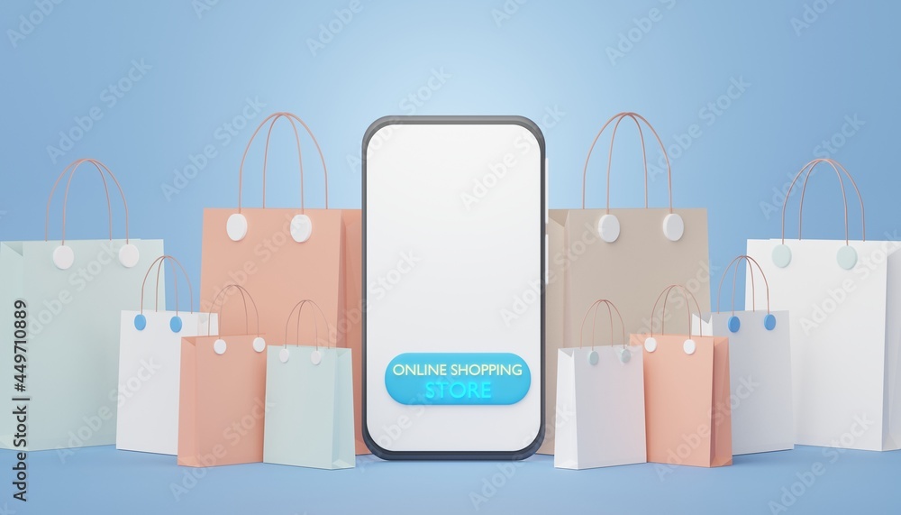 Aufkleber 3d render minimal mini mobile phone or smartphone for work with white copy space for mock up and cre