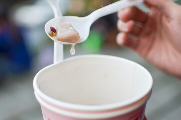 Taiwan's taro ball is a traditional food
