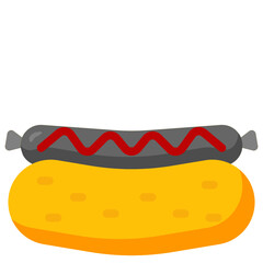 hot dog flat icon