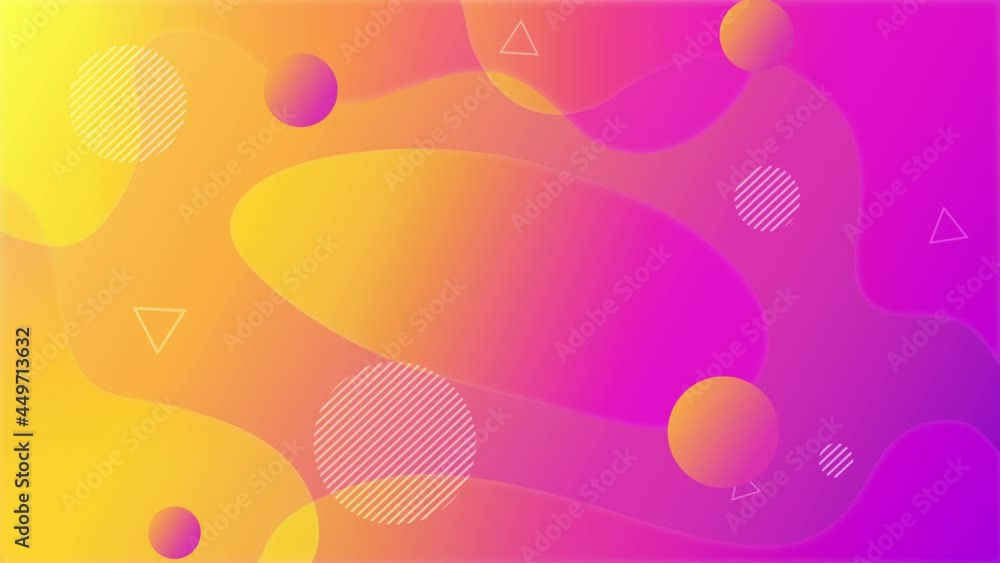 Poster motion abstract geometric shapes colorful memphis background. elegant and dynamic style for business
