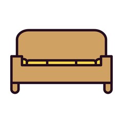 Sofa Linear Vector Icon Design
